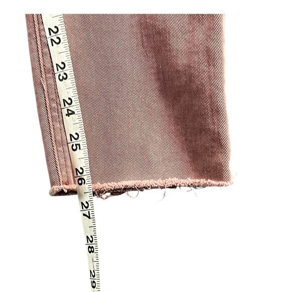 Rag & Bone Dre Boyfriend Jeans Women 24 Light Plum Raw Hem Slim Low Rise Stretch - Picture 12 of 16